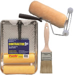 paint brushes, rollers & trays