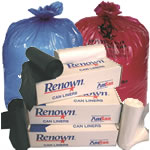 can liners & trash bags