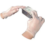 disposable vinyl powdered gloves