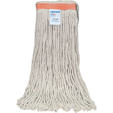 Product image of a white Appeal Cotton Mop head with 1 inch headband