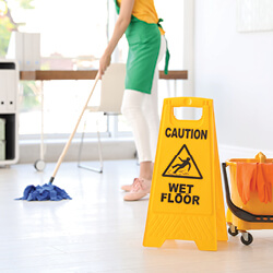 Use Wet Floor Signs