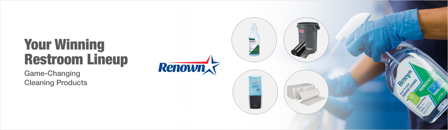 Your Winning Restroom Lineup. Game-Changing Cleaning Products.