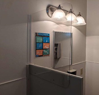 school protective sink dividers