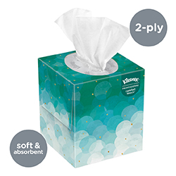 Kleenex Facial Tissue Cube Upright Face Tissue Box 