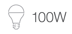100W